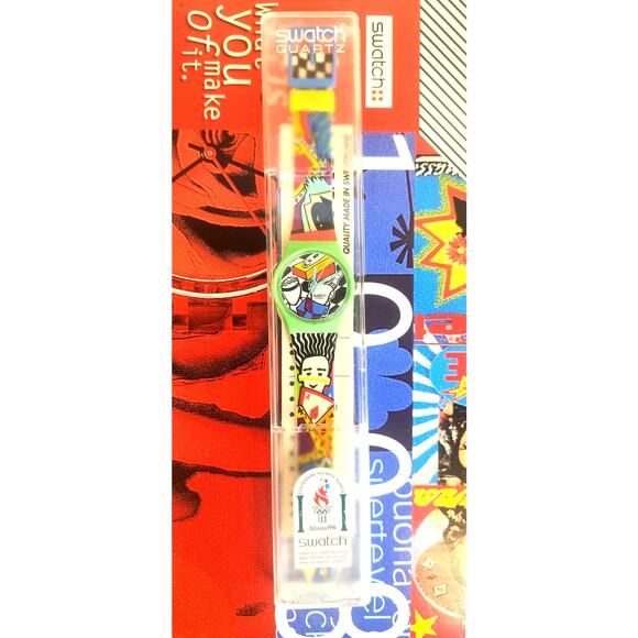 Swatch watch RAPP-ER GG134 1995 Standard Gents New old stock - Picture 3 of 10